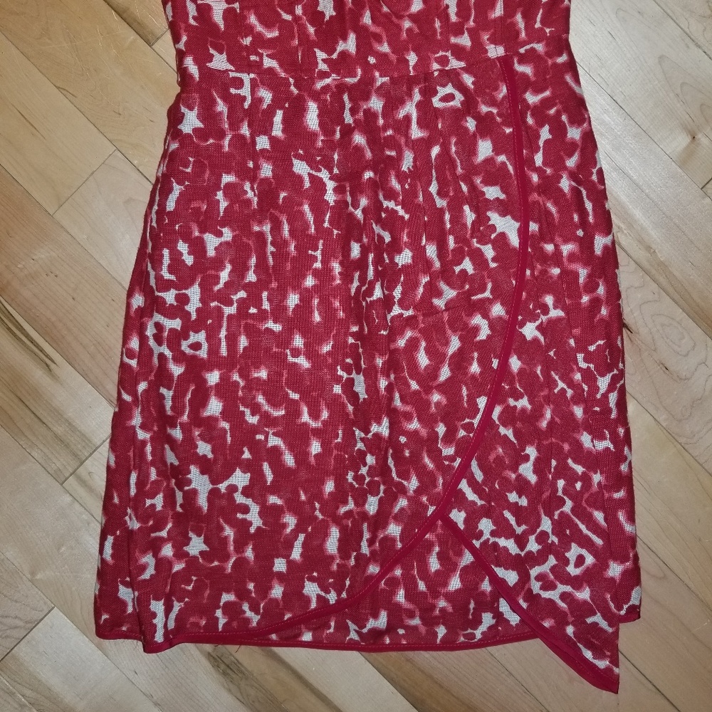 👗 Nanette Lepore In The Wild red dress size 2 animal print sleeveless - Picture 4 of 8
